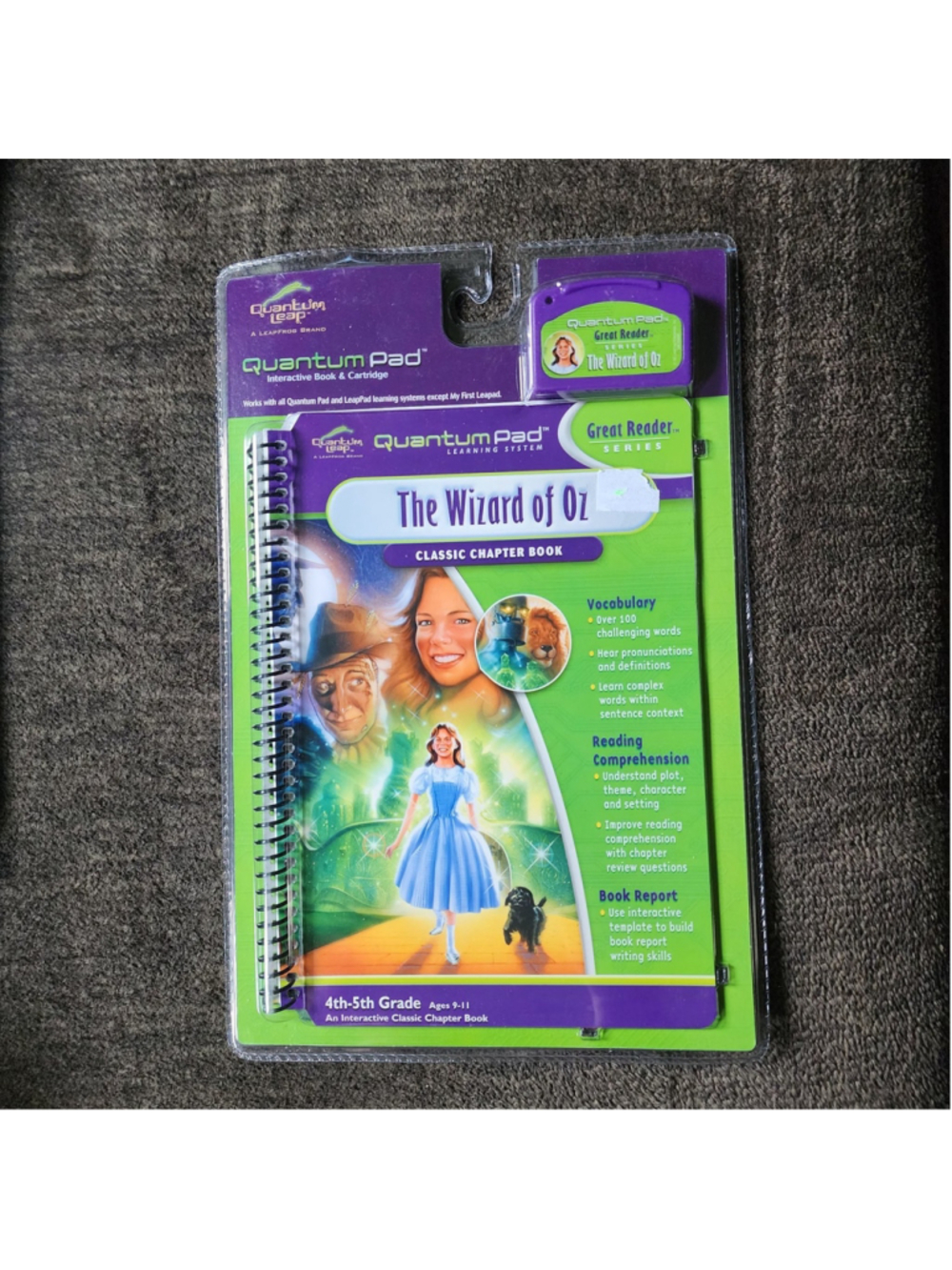 NEW Sealed LeapFrog Quantum Pad The Wizard of Oz Classic Chapter Book Cartridge